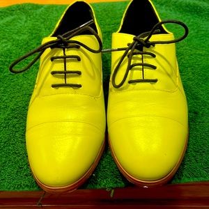 Kate Spade colorful tie shoes.